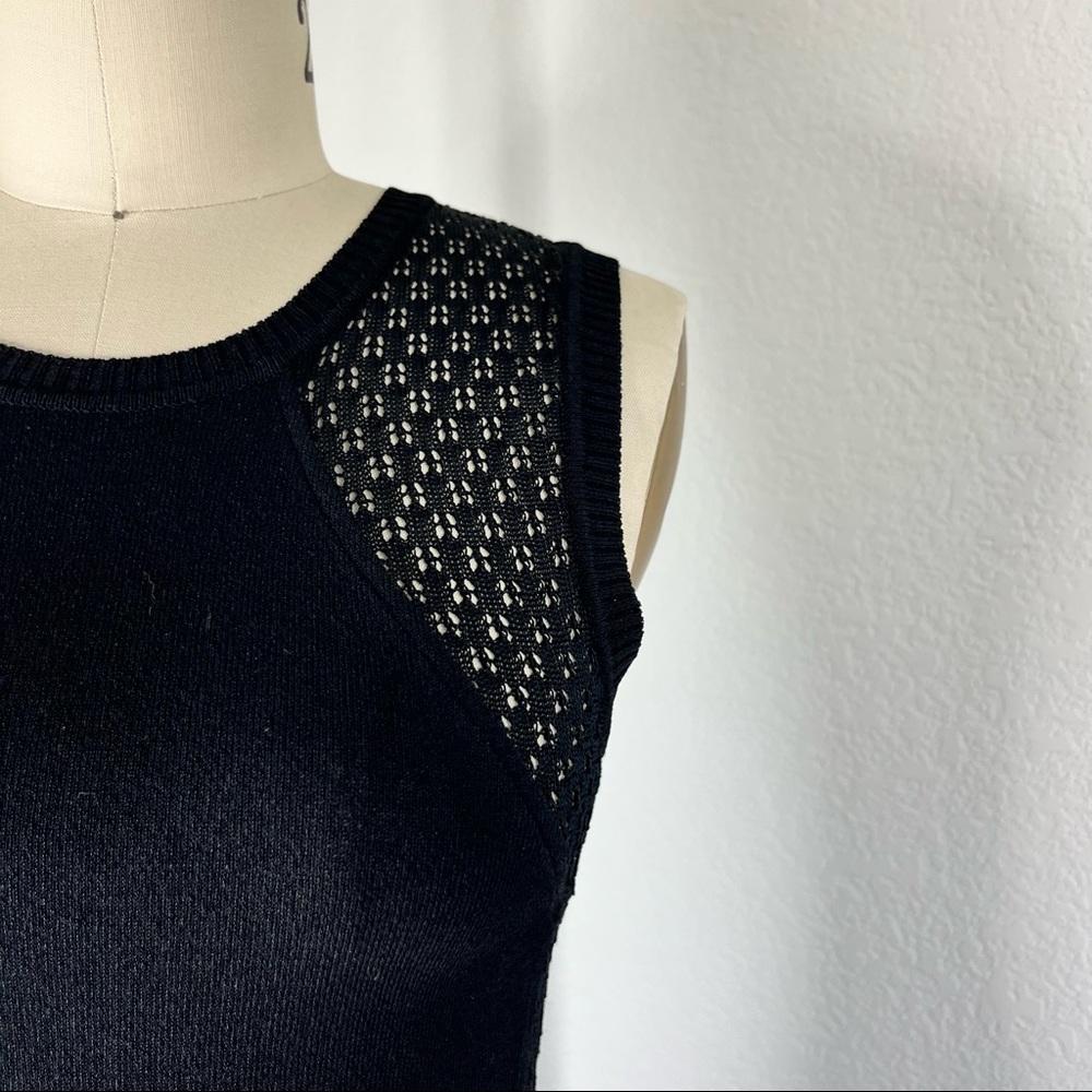 ALESSANDRO DELL'ACQUA Open Knit Crochet Midi Dress - Picture 3 of 9